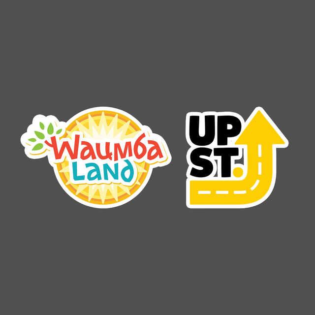 Waumba Land and UpStreet logo combined