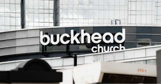 buckhead church exterior sign
